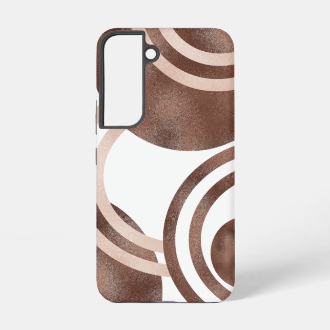 Coque Samsung Galaxy Art Brown Abstrait (Verso)