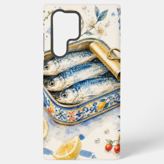 Coque Samsung Galaxy Art d'aquarelle de sardine sicilienne