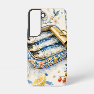 Coque Samsung Galaxy Art d'aquarelle de sardine sicilienne