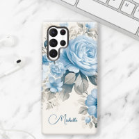 Artiste Personnalisé Lumière Pastel Roses Bleus