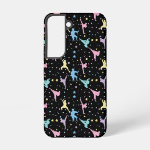 Coque Samsung Galaxy Arts Martiaux Karaté Abstrait Étoiles Paillettes