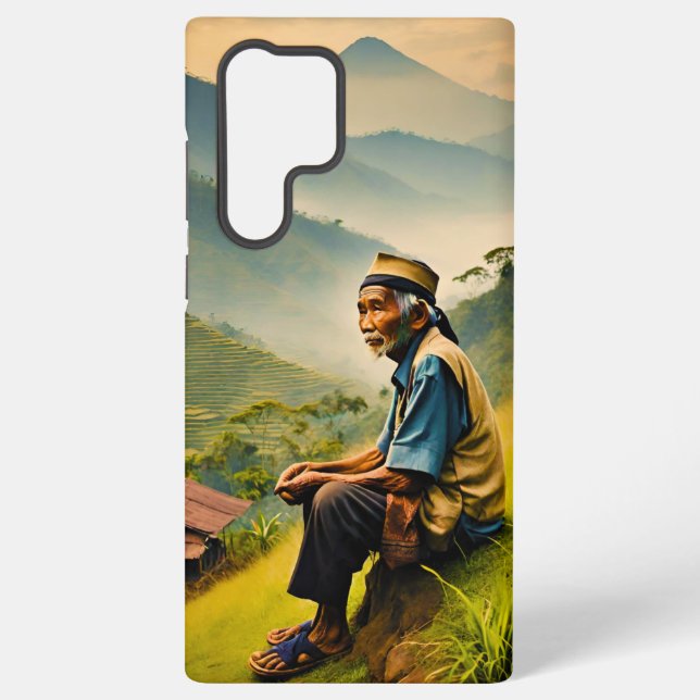 Coque Samsung Galaxy Assis dans la sérénité (Verso)