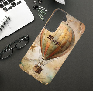 Coque Samsung Galaxy Ballon à air chaud vintage personnalisé Voyage a