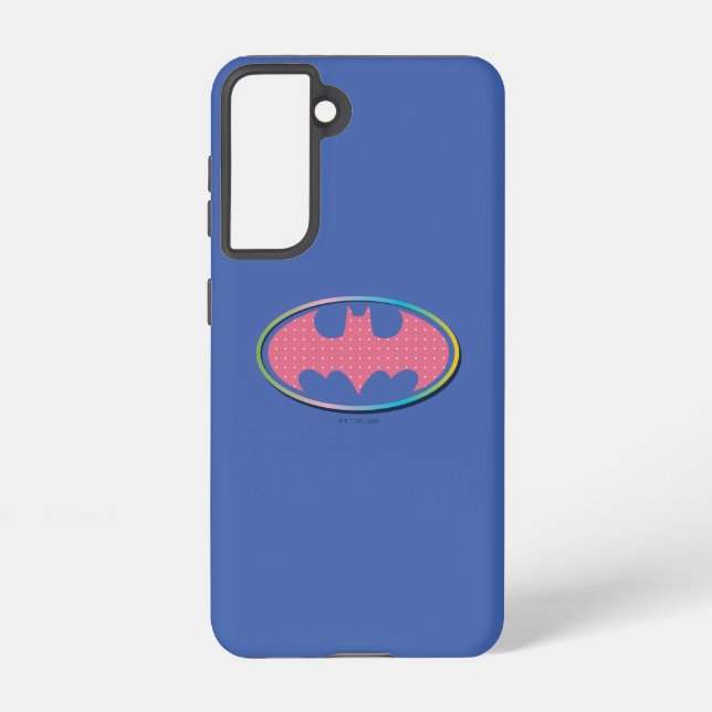 Coque Samsung Galaxy Batman | Logo Pink Polka Dot (Verso)
