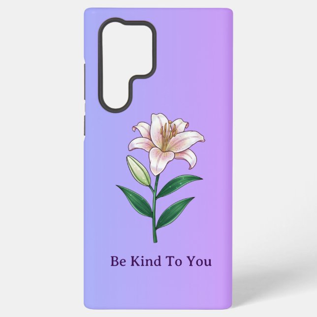 Coque Samsung Galaxy Be Kind To You Lily Self-Care Phone Case (Verso)