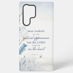 Coque Samsung Galaxy Bible Verse 1 Samuel 16:7 Aquarelle