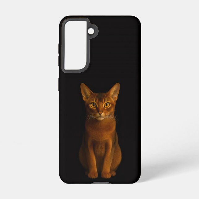 Coque Samsung Galaxy Black 4 Luxe  Galaxy S21 Case, Abyssinian Beauty (Verso)