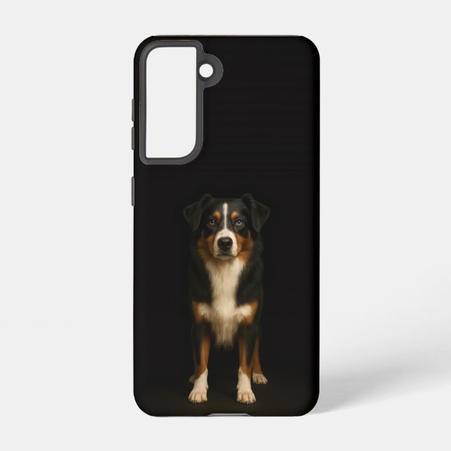 Coque Samsung Galaxy Black 4 Luxe  Galaxy S21 Case, Aussie Shepherd (Verso)