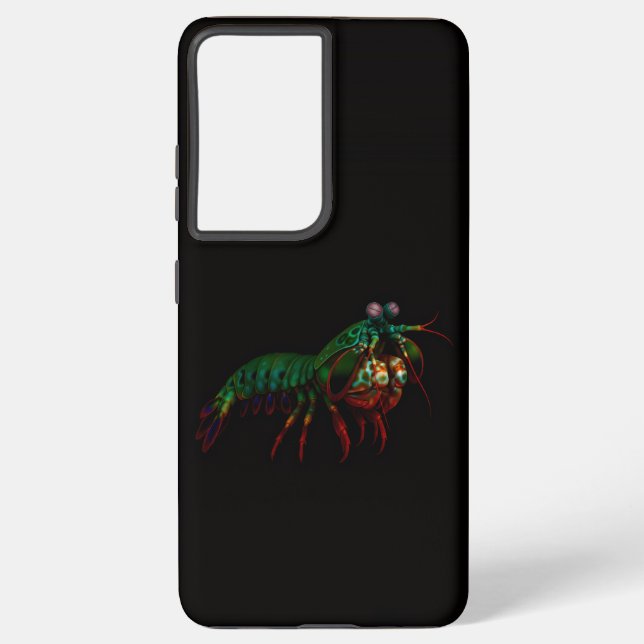 Coque Samsung Galaxy Black 4 Luxe Galaxy S21 Plus, Mantis Shrimp (Verso)