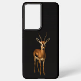 Coque Samsung Galaxy Black 4 Luxe Galaxy S21 Ultra, Elegant Gazella