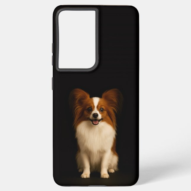 Coque Samsung Galaxy Black 4 Luxe Galaxy S21 Ultra, Refined Papillon (Verso)