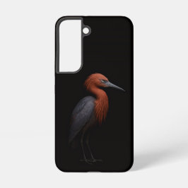 Coque Samsung Galaxy Black 4 Luxe Galaxy S22 Case, Reddish Egret