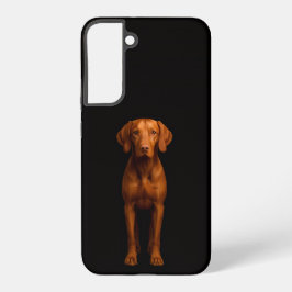 Coque Samsung Galaxy Black 4 Luxe Galaxy S22 Plus, Agile Vizsla Dog
