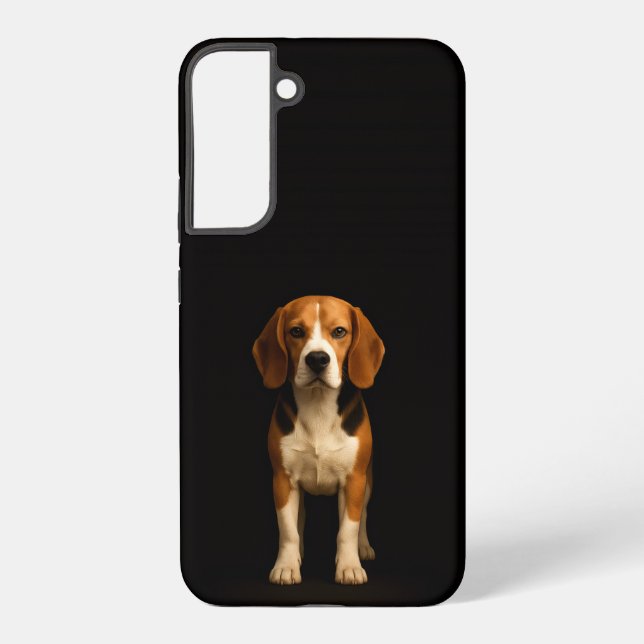Coque Samsung Galaxy Black 4 Luxe Galaxy S22 Plus, Kind Beagle (Verso)