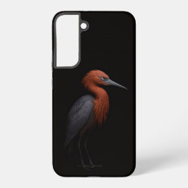 Coque Samsung Galaxy Black 4 Luxe Galaxy S22 Plus, Reddish Egret