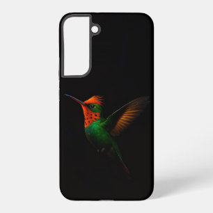 Coque Samsung Galaxy Black 4 Luxe Galaxy S22 Plus, Tufted Coquette Bird