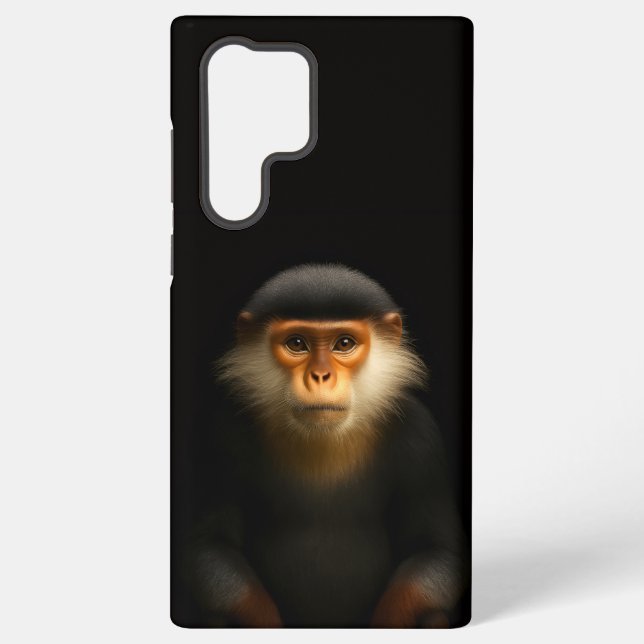 Coque Samsung Galaxy Black 4 Luxe Galaxy S22 Ultra, Red Douc Langur (Verso)