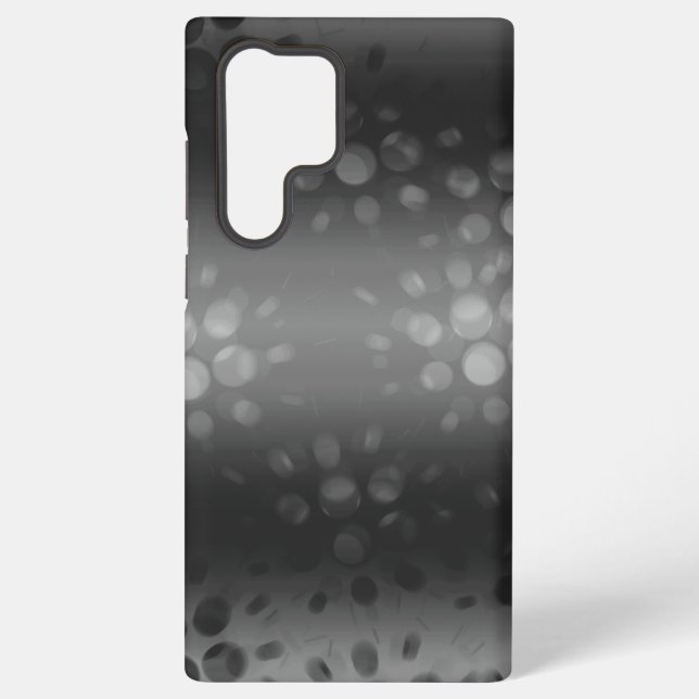 Coque Samsung Galaxy Black Smoky Bubbles (Verso)
