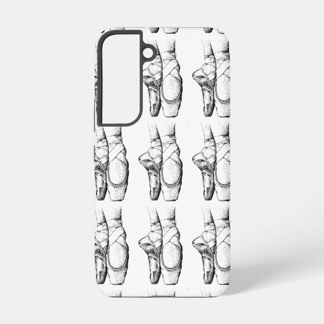 Coque Samsung Galaxy Black & White Ballet Shoes (Verso)