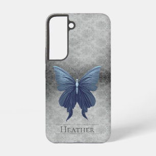 Coque Samsung Galaxy Bleu bijoux papillon Damas