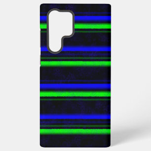 Coque Samsung Galaxy Bleu Noir Grandes Vertes