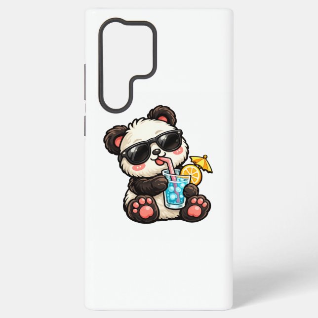 Coque Samsung Galaxy Boisson Cool Panda (Verso)
