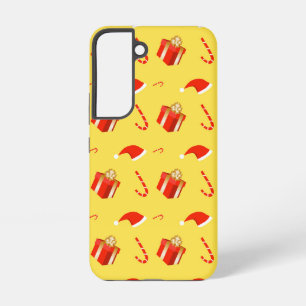 Coque Samsung Galaxy Boîte cadeau de Noël sucre de canne chapeau de Noë
