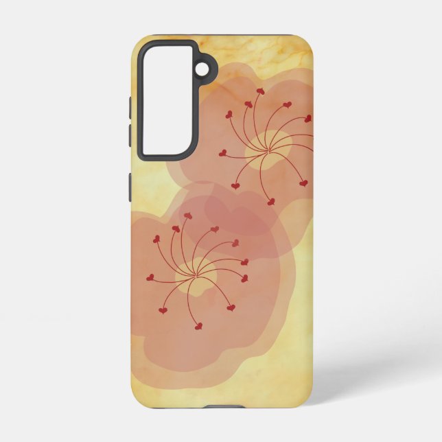Coque Samsung Galaxy Boîtier téléphonique floral Samsung Galaxy S21 (Verso)