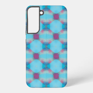 Coque Samsung Galaxy Boîtier téléphonique Kaleidoscope bleu et rose