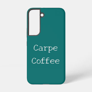 Coque Samsung Galaxy Boîtier téléphonique turquoise Carpe Coffee