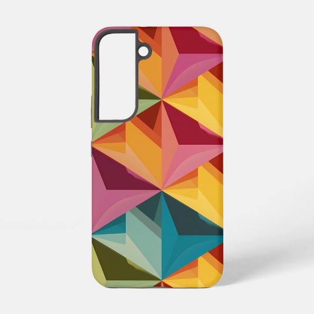 Coque Samsung Galaxy Bold Geometric Triangle Pattern  (Verso)