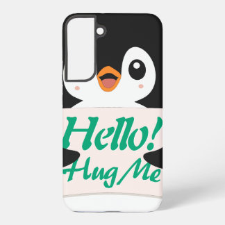 Coque Samsung Galaxy Bonjour ! Fais-moi un câlin - personnalisation de