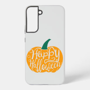 Coque Samsung Galaxy Bonne lettre Halloween sur citrouille sculpté