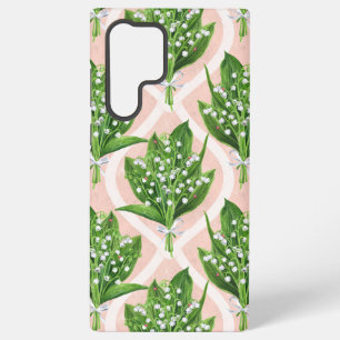 Coque Samsung Galaxy Bouquet de fleurs de muguet sur fond rose