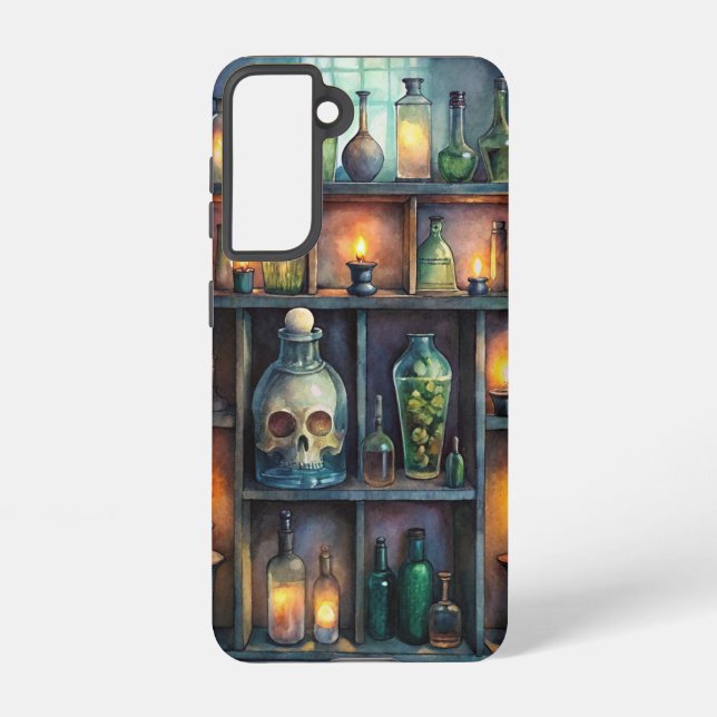 Coque Samsung Galaxy Bouteilles de potion gothique - Imaginaire foncé (Verso)