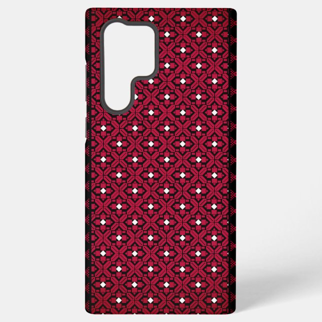 Coque Samsung Galaxy Broderie palestinienne Tatreez design imprimé (Verso)