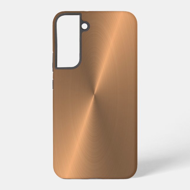 Coque Samsung Galaxy Bronze brillant faux métal (Verso)
