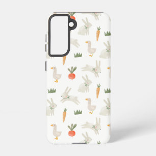 Coque Samsung Galaxy Bunnies & Canards sur le Motif de ferme