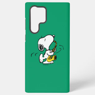 Coque Samsung Galaxy cacahuètes   Lecteur Snoopy Saxophone