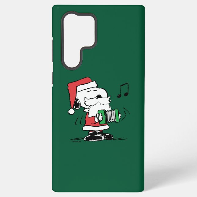 Coque Samsung Galaxy cacahuètes | Snoopy Santa Claus Accordian (Verso)