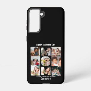 Coque Samsung Galaxy Cadeau personnalisé pour maman mère Fête 9 Photo C
