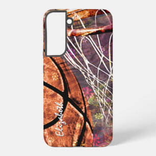 Coque Samsung Galaxy cadeaux de sport personnalisés pour basket-ball fé