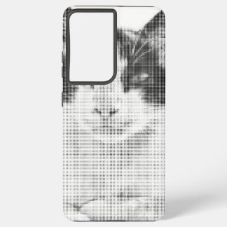 Coque Samsung Galaxy Calico Cat Retro Halftone