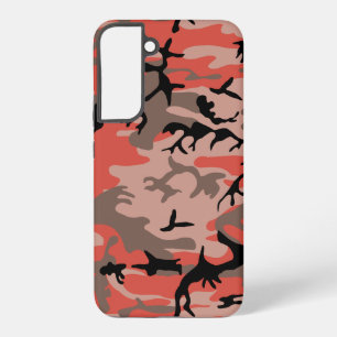 Coque Samsung Galaxy Camouflage rouge et Brown, Armée