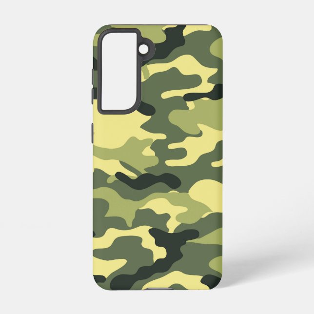 Coque Samsung Galaxy Camping Chasse Camouflage vert (Verso)