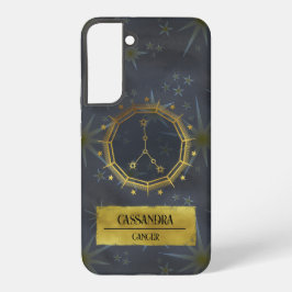 Coque Samsung Galaxy Cancer Dark Zodiac Astrologie : Noir & Or