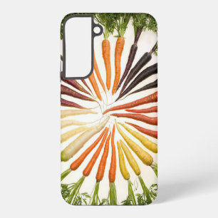 Coque Samsung Galaxy Carottes Légumes Coloré Arc-en-ciel Jardin Motif