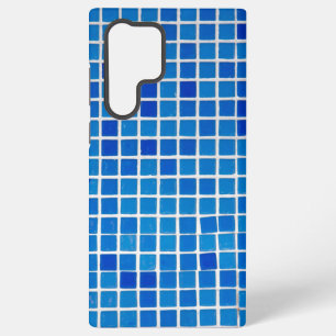 Coque Samsung Galaxy Carreau de mosaïque bleu