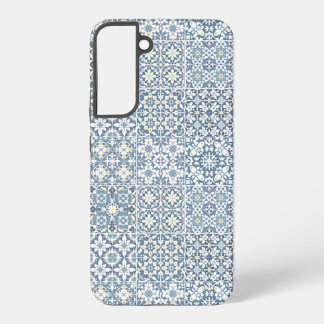 Coque Samsung Galaxy Carreaux Méditerranéens, Marocains, Majolique, Azu