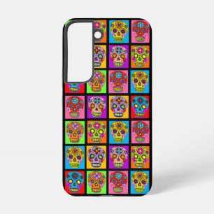 Coque Samsung Galaxy Carrés crâne sucre